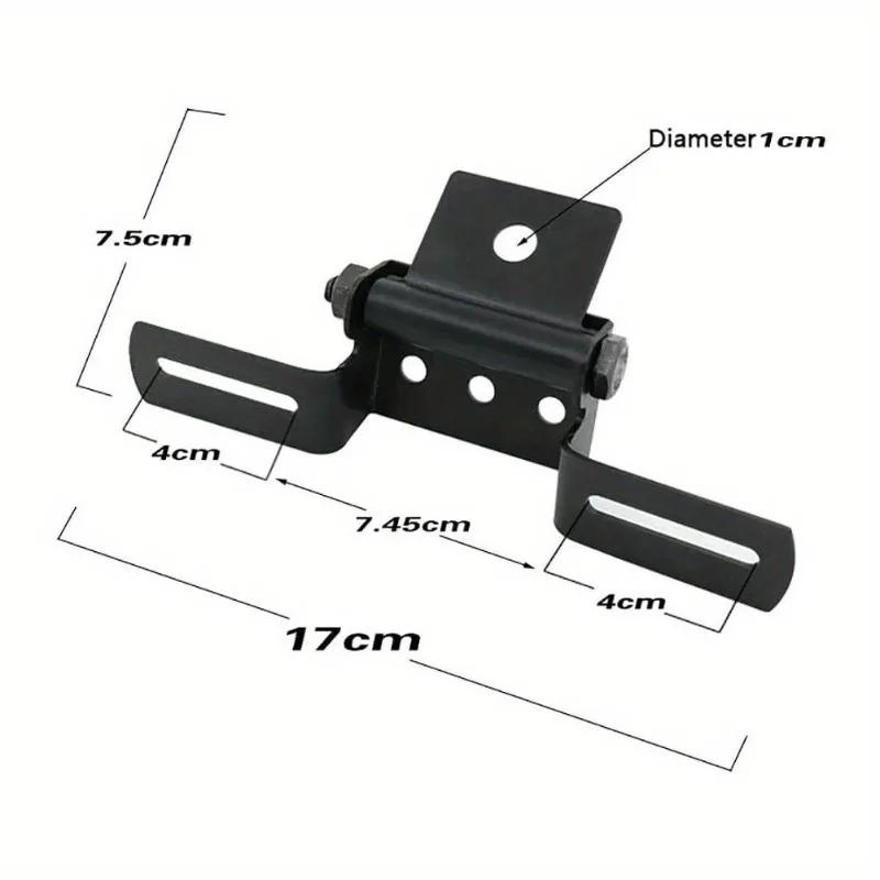 Adjustable Motorcycle License Plate Mount Holder Universal Folding License Plate Tail Light Bracket Replacement Part Accessories