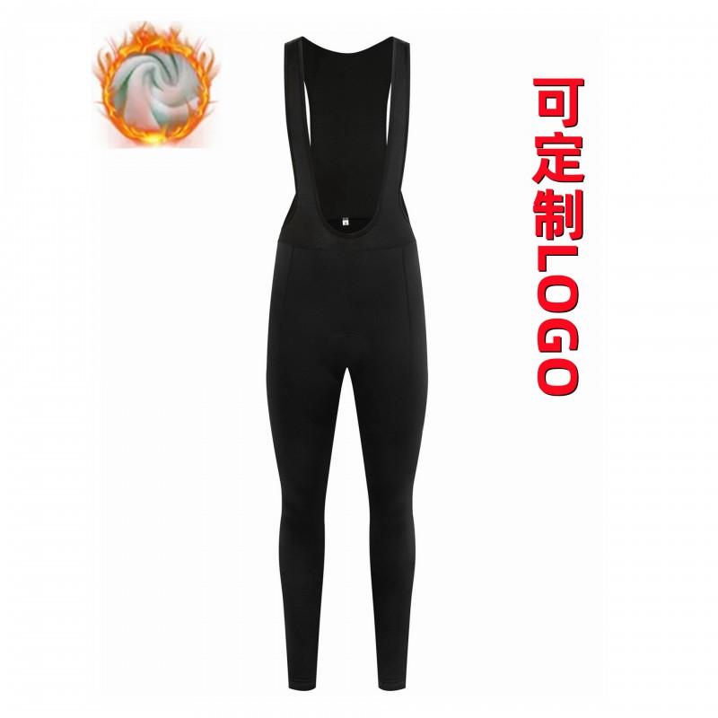 Unisex Thermal Cycling Bib Pants Winter Fleece Lined Road Bike Riding Tights Men Women