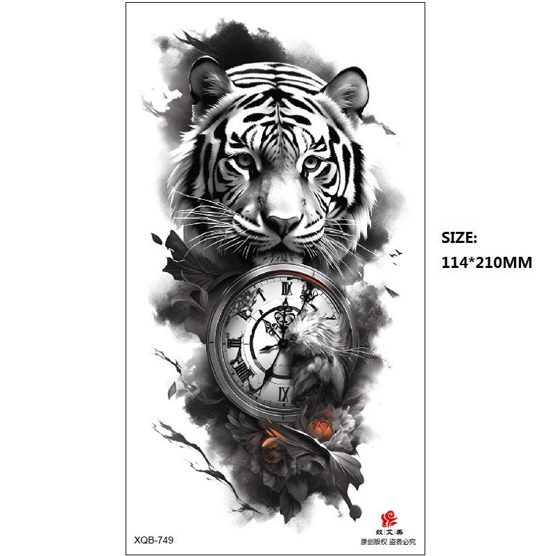 Набор наклеек для татуировки «Бабочка Роза Цветок» из серии «Эмми Блэк» на водную бумагу