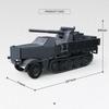 Ull Crown Сторонний Строительный Блок-Игрушка Немецкий Армейский Артиллерийский Тягач 88 мм для Мальчиков Образовательный Набор Интеллектуальных Игр