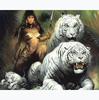 Алмазная картина Хорошая девушка Тигр DIY Алмазная вышивка Рукоделие Мозаичный узор Хобби Ремесла Декор