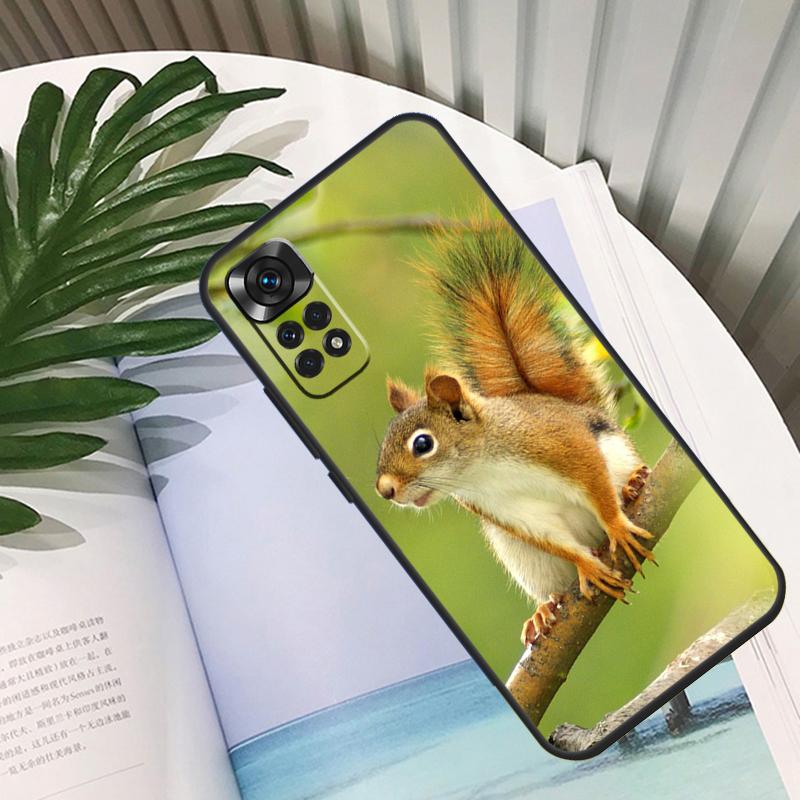 Чехол с белкой для Xiaomi Redmi Note 14 13 10 11 12 15 Pro Plus Чехол для Redmi 15C 14C 10C 12C 13C 15