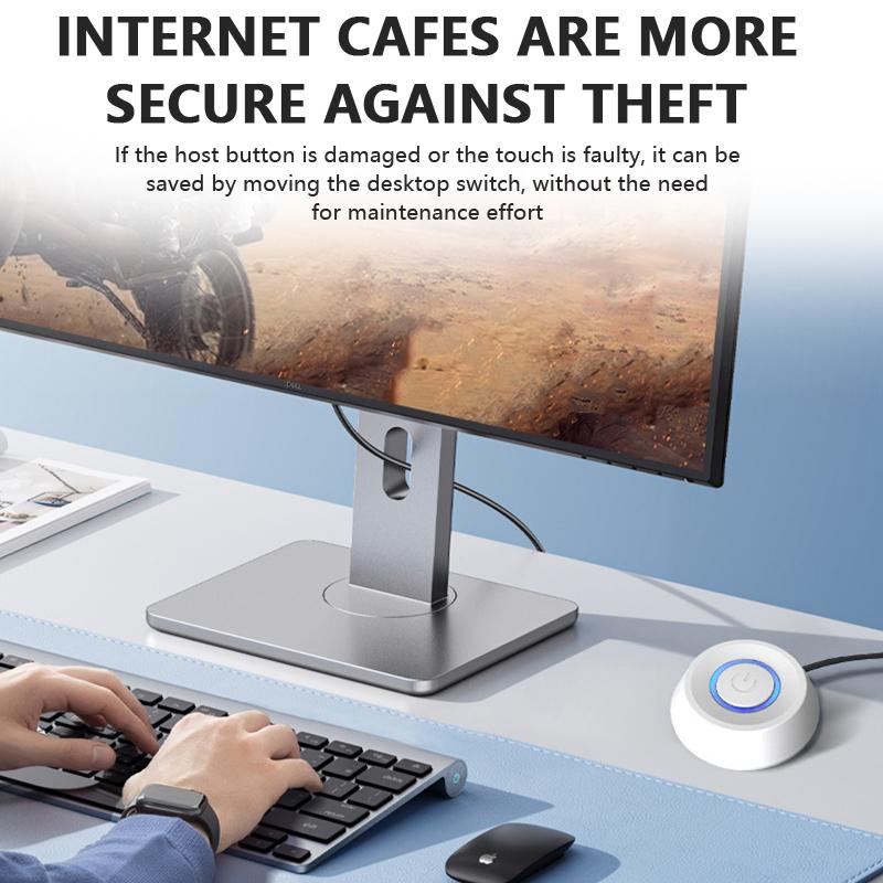 Многофункциональный 2-метровый светодиодный светильник, выключатель питания для настольного компьютера, материнская плата ПК, внешний пусковой выключатель, кнопка включения/выключения питания, удлинительный кабель