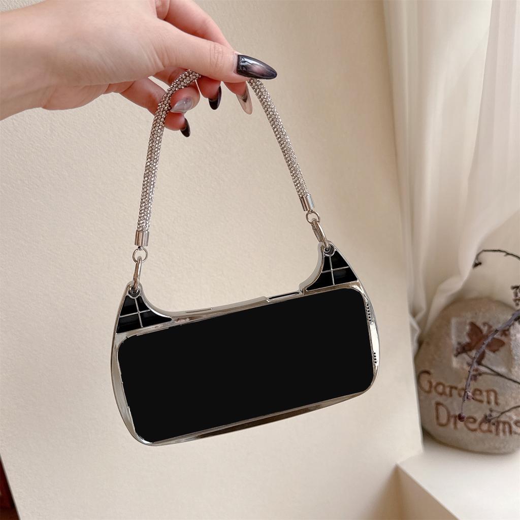 Жемчуг и Вишня Наплечный Чехол для Телефона для Серии iPhone 12-17 — Блестящий Регулируемый Ремешок, Свежий Летний Дизайн