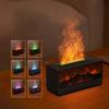 Retro Fireplace Aromatherapy Machine Colorful Timer Remote Control Simulation 3D Flame Ultrasonic Essential Oil Aromatherapy Machine