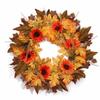 Autumn Maple Leaf Door Wreath Rustic Style Artificial Wreath Fall Wreath  Farmhouse Decor
