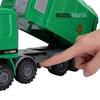 Garbage Truck Simulation Inertia Garbage Truck Sanitation Vehicle Model Recycling Truck Toy with 3 Trash Dump Truck for Boys and Girls Toy, Children's