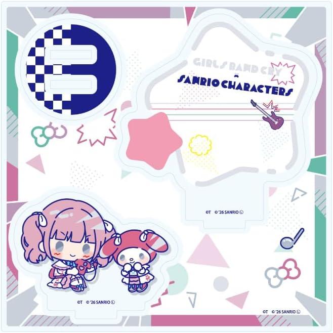 Девочки-группа Cry x Персонажи Sanrio 06 Хина x Моя Мелоди [Иллюстрация-коллаборация] Акриловый стенд-пластина
