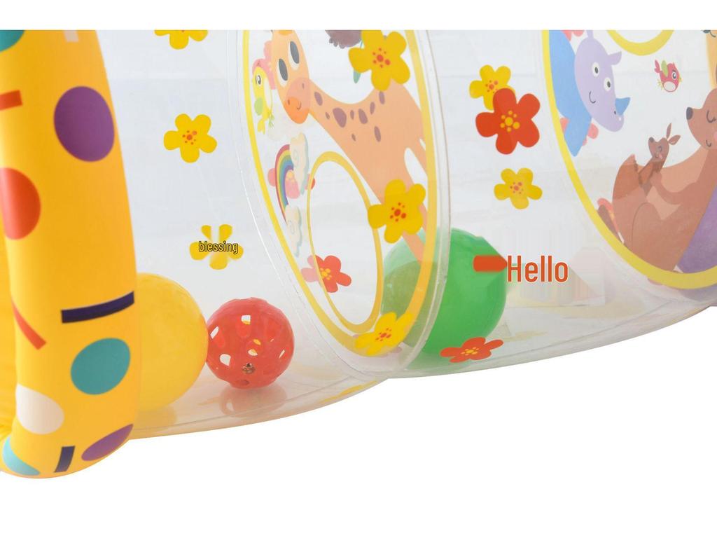 2025 Надувные ходунки для малышей: ПВХ ролик для ползания для младенцев с колокольчиком для раннего развития