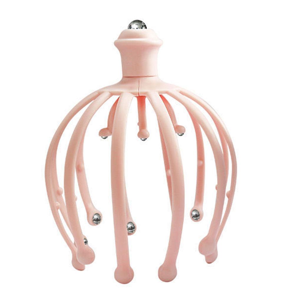 Массажер для головы осьминога, массажер для головы, терапевтическое облегчение боли, стимуляция вибрации, акупунктурная точка, расслабляющий коготь, уход за здоровьем