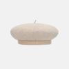 WHITE SANDS Patch Wool Beret Oatmeal