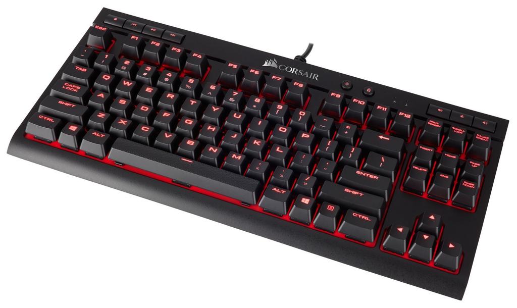 CORSAIR Corsair K63 Red LED игровая клавиатура без цифрового блока с клавишами Cherry MX Red KB395 USB-A - японская клавиатура - [компактный переключатель] CH-9115020-JP