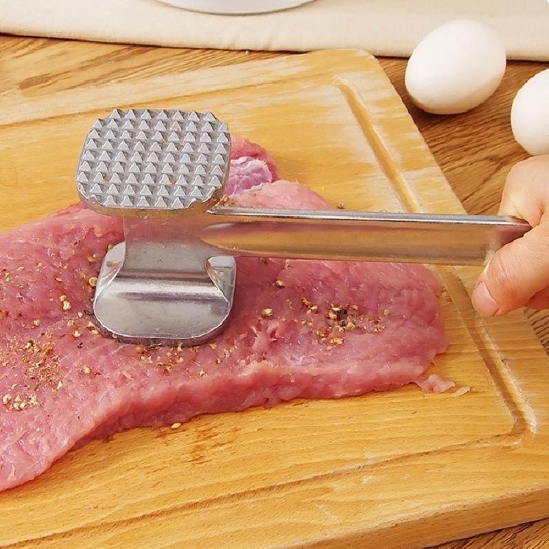 Прочный алюминиевый молоток для отбивания мяса с двумя сторонами для говядины и курицы
