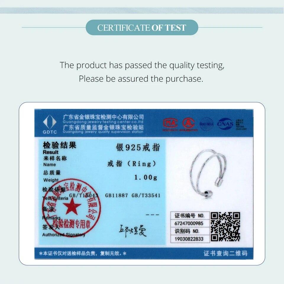 Многослойное кольцо BAMOER из стерлингового серебра 925 пробы для женщин, открытое регулируемое широкое кольцо для девочек-подростков, модные украшения