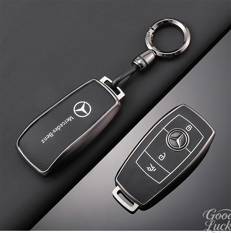 FA02Zinc Alloy Car Smart Key Case Cover For Mercedes Benz A C E S G Class GLC CLE CLA GLB GLS W177 Protection Shell Holder Accessory CSIA1