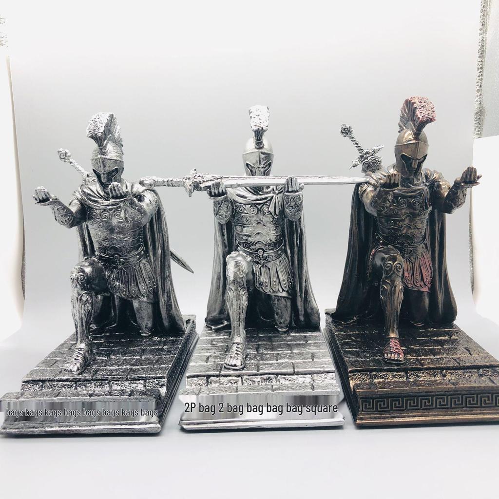 Ручка и держатель для телефона Executive Knight Bronze - Статуэтка римского воина в доспехах