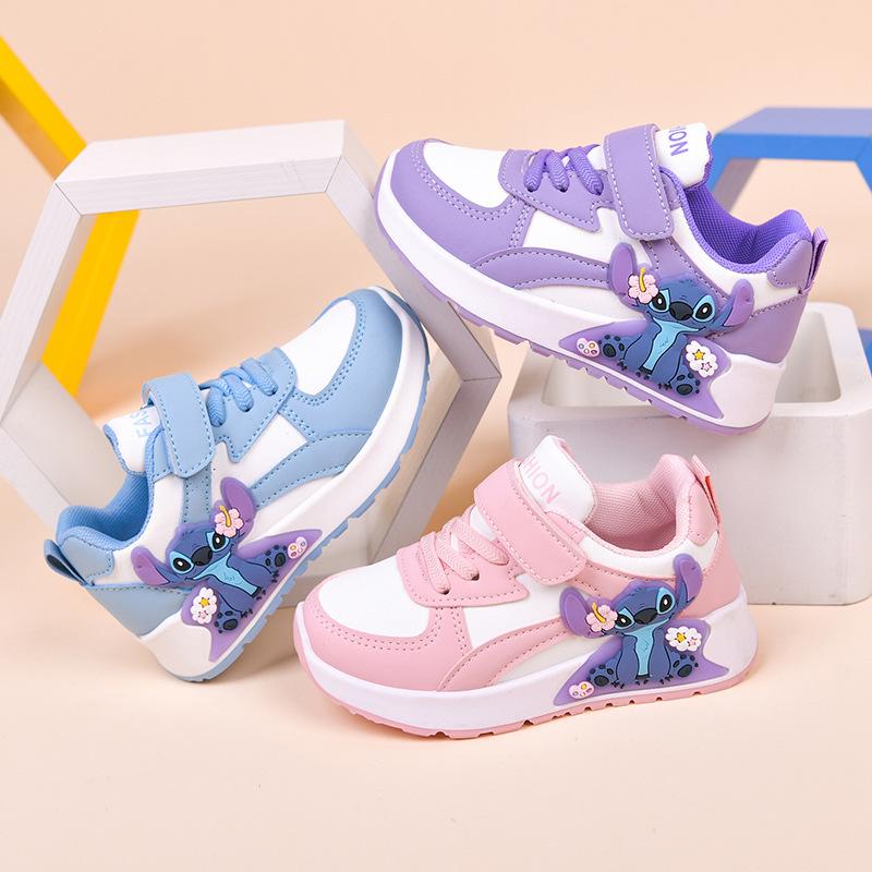 Детские дышащие кеды с мультяшным принтом - Белые, износостойкие, низкие, на плоской подошве, повседневные, для мальчиков и девочек