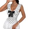 Women's Fashion Street Style Sexy Hot Girl Lace Trim Bow-Tie High-End Fishbone