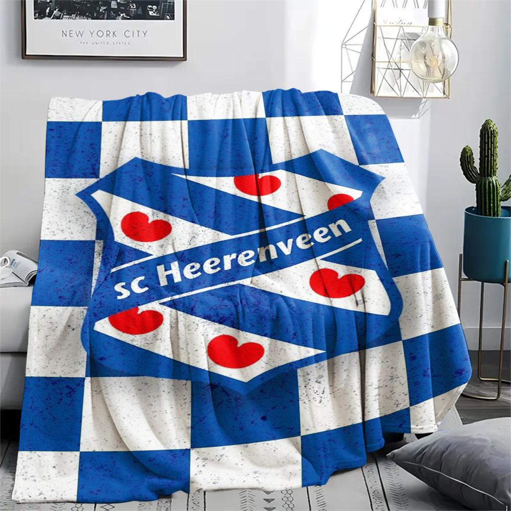1pc SC Heerenveen Print Flannel Blanket, High quality Comfortable for All Seasons, Home Decor, Warmth and Comfort, Perfect for Christmas Gifts83