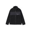 Color Block Sports Stand Collar Jacket With Logo Men Outerwear Black HI1184