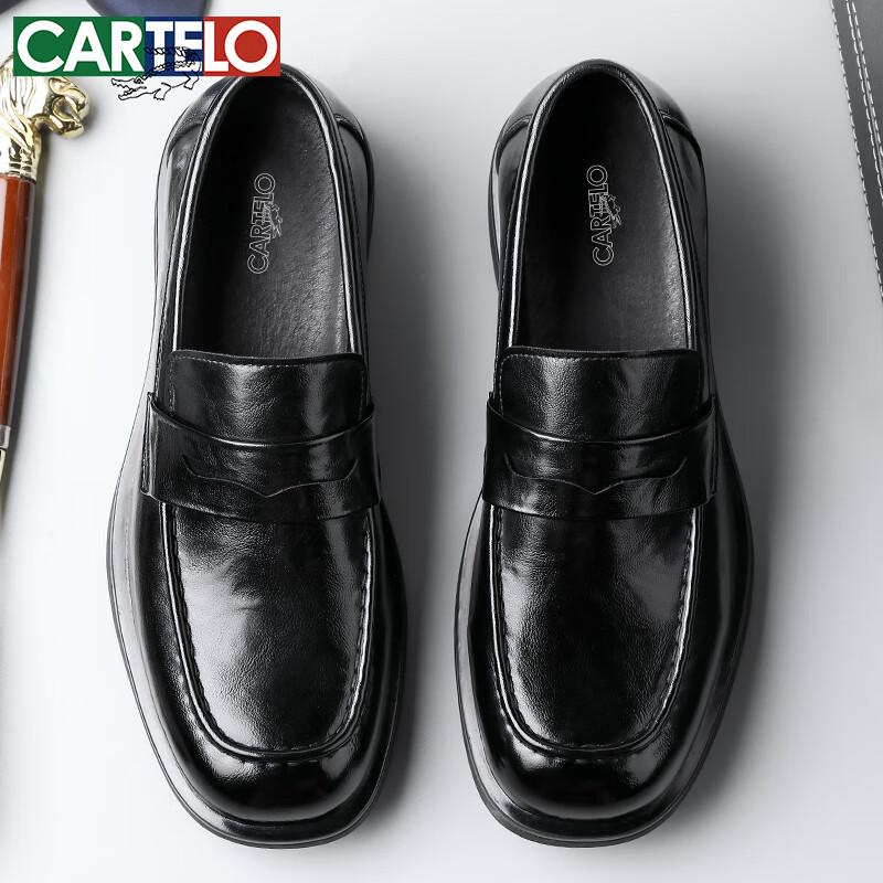 CARTELO Мужские кожаные лоферы в стиле business casual 2025 K047