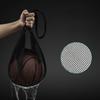 Sport Equipment Storage Net Bag for Carring Basketball Soccer Single Football Bag with Zippers Pocket Mesh Shoulder Bag