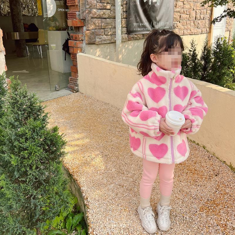 Плюшевая куртка для девочек, осенне-зимняя теплая верхняя одежда, модное рождественское пальто для маленьких принцесс, детская одежда