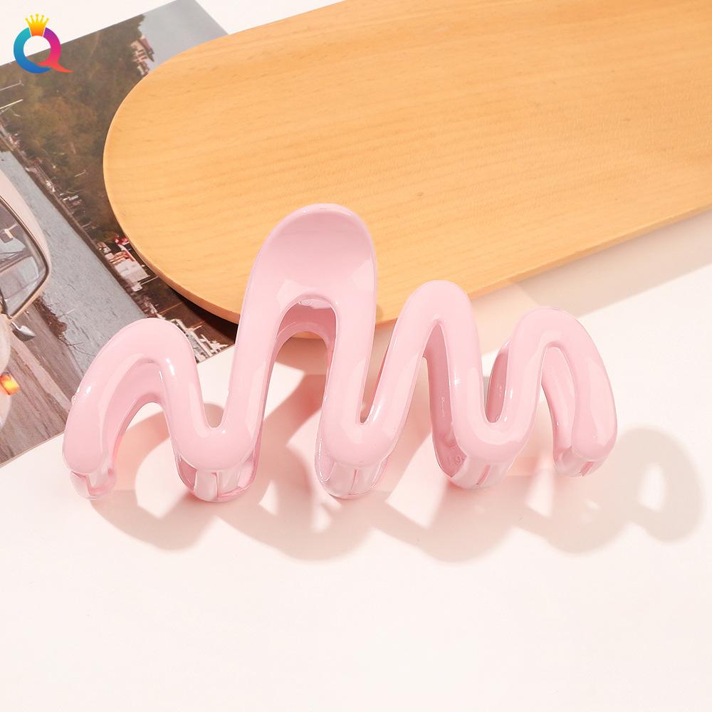 Цветная заколка для волос с волнистым кончиком Заколка для волос Заколка для волос Updo Заколка-акула Аксессуары для волос