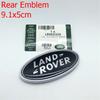 3D Letter Car Hood Bonnet Cover Emblem For Land Rover Range Rover Velar Sport Discovery 2 3 4 Defender Chrome Front Head Sticker JW9