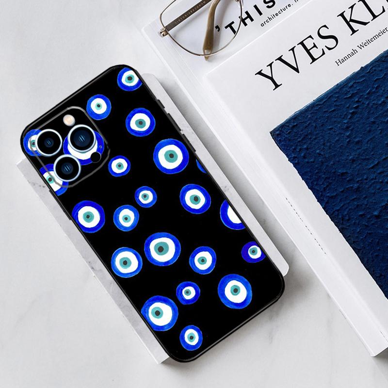 Evil Eyes Case For iPhone 17 Air 15 14 13 12 11 16 Pro Max Mini 15 16 Plus 16e Funda Silicone Cover