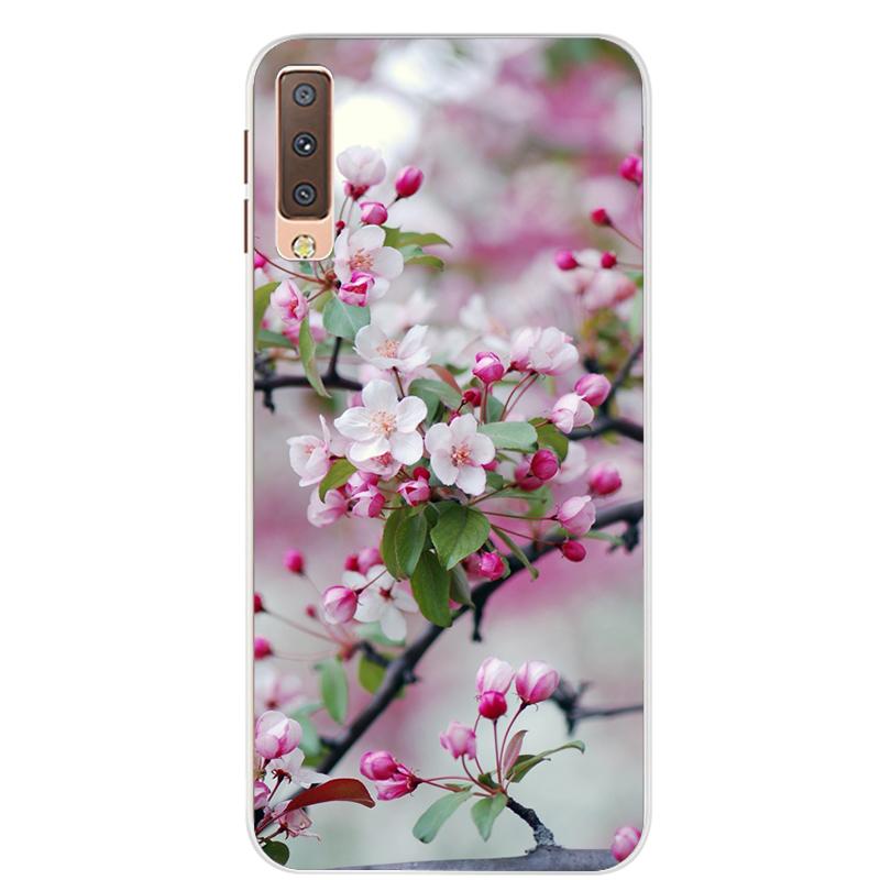 Чехлы для Samsung Galaxy A7 2018, силиконовый цветной чехол для телефона, чехол для Samsung A7 2018 A750 A750F, защитный корпус 6,0 дюймов