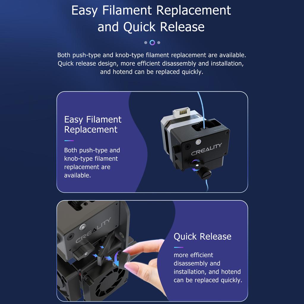 Комплект экструдера Creality, аксессуары для 3D-принтера, поддержка Боудена и прямой привод с гибким