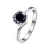 Bague Ringen S925 Набор с муассанитом цвета D, классическое женское кольцо с шестью когтями и снежинкой в ​​один карат, с покрытием из 18-каратного золота