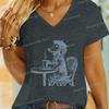 Vintage Dog TShirt for Women Coffee Dachshund Mom Short Sleeve Tee Coffee Lover Gift Fashion Dachshund Owner Funny T Shirts