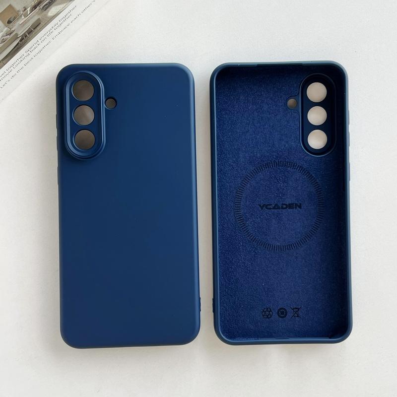 Магнитный чехол из жидкого силикона для Samsung Galaxy S26 S25 Ultra S24 S23 S22 Plus A16 A54 A55 A56 5G, ударопрочный мягкий чехол