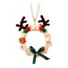 DIY Christmas Tree Ornament Material Kit Pearl Chain Christmas Hanging Material Bag  Parent Craft