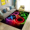 Cartoon Gamer Game Controller Carpet For Living Room Non Slip Parlour Sofa Large Area Rug Bedroom Kid Play Room Floor Mat