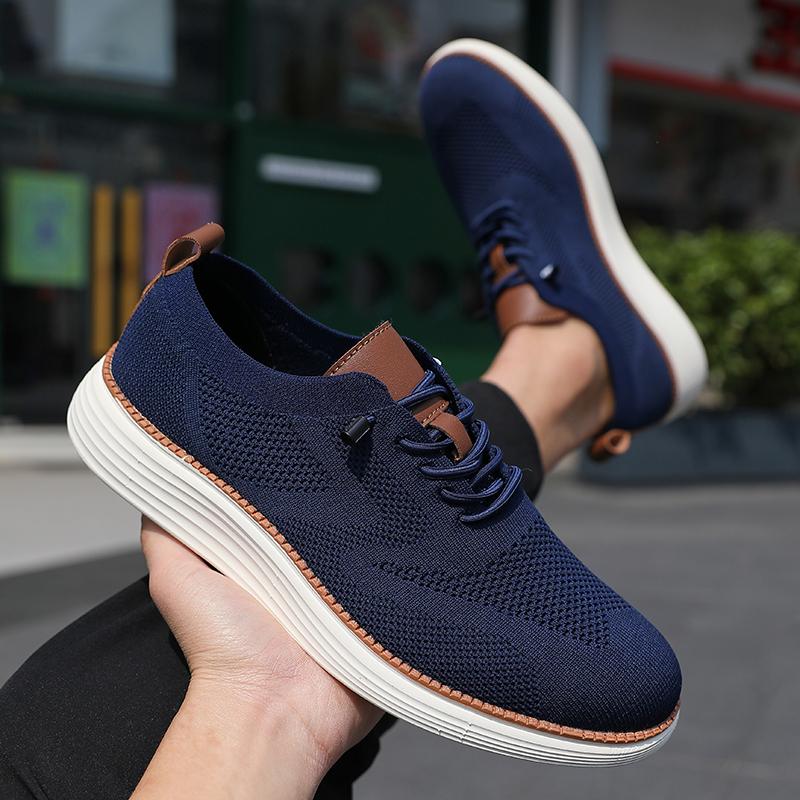 Men'S Vulcanized Shoes Simple And High-Quality Design Breathable Mesh Cool Flat Shoes Outdoor Activities Daily Hiking Men Shoes