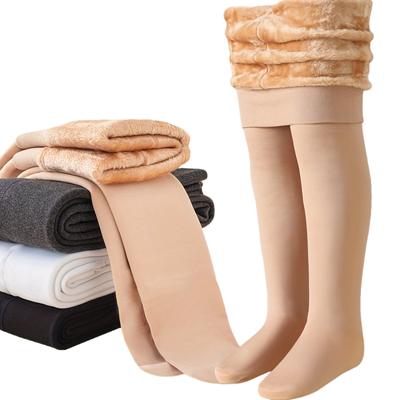 1 шт. Детские утолщенные и теплые колготки-леггинсы с носком для осени и зимы - на флисовой подкладке - детские танцевальные носки - для девочек 3-15 лет