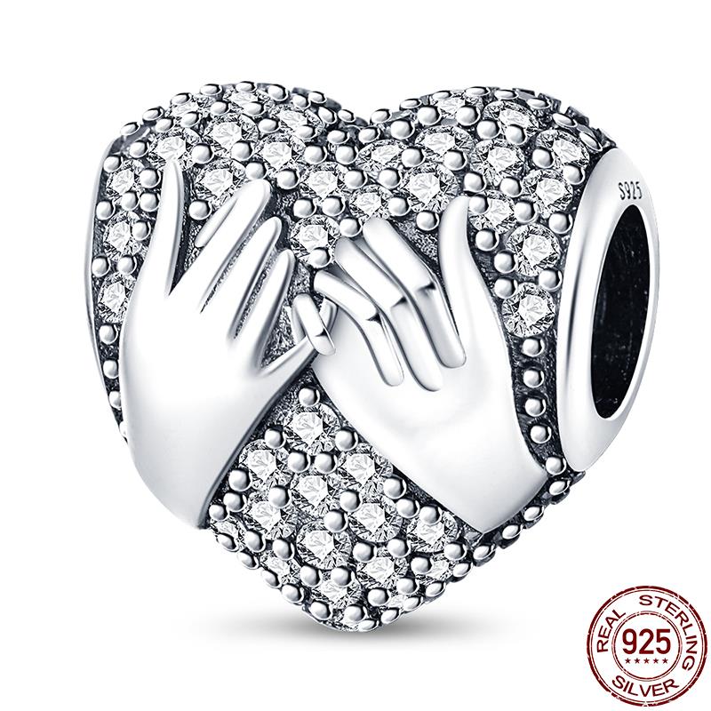 Qikaola Классические милые подвески в виде слона, бусины, подходят для оригинального браслета, настоящее серебро, подвеска, ювелирные изделия своими руками