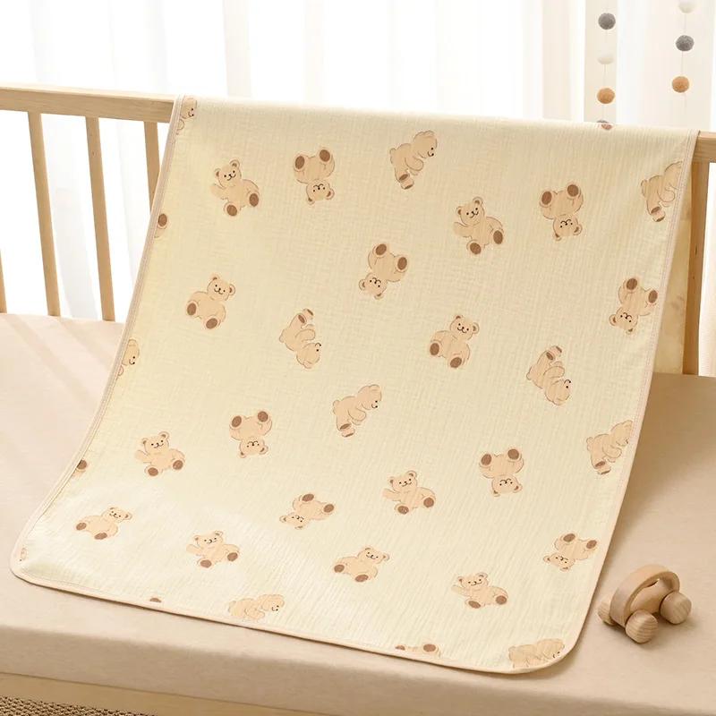 Reusable Baby Changing Mat Cover Baby Diaper Mattress Diaper for Newborn Cotton Waterproof Changing Pats Floor Play Mat