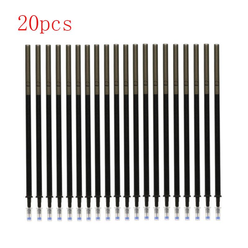 10/20Pcs 0.5mm Ink Gel Pen Erasable Refill Rod Erasable Pen Washable Handle School Writing Stationery Pen Refills