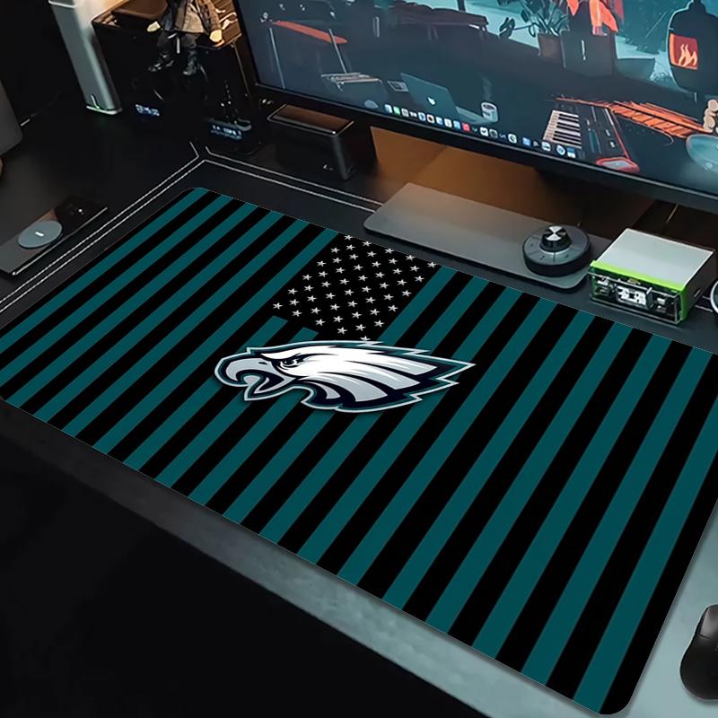 Philadelphia Eagles Mouse Pad Large Gaming Table Cushion Nonslip Laptop Tablet Big Mousepad Xxl Mat Mini Pc Playmat With Lock Edge