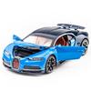 Bugatti Chiron Supersport Simulation Diecast & Toy Vehicles Sounds & Light Pull Back Car 1:32 Alloy Model Gifts For Children