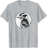Футболка с дятлом-пухляком Ретро-дизайн с птицей 10 цветов от Bird.Fan