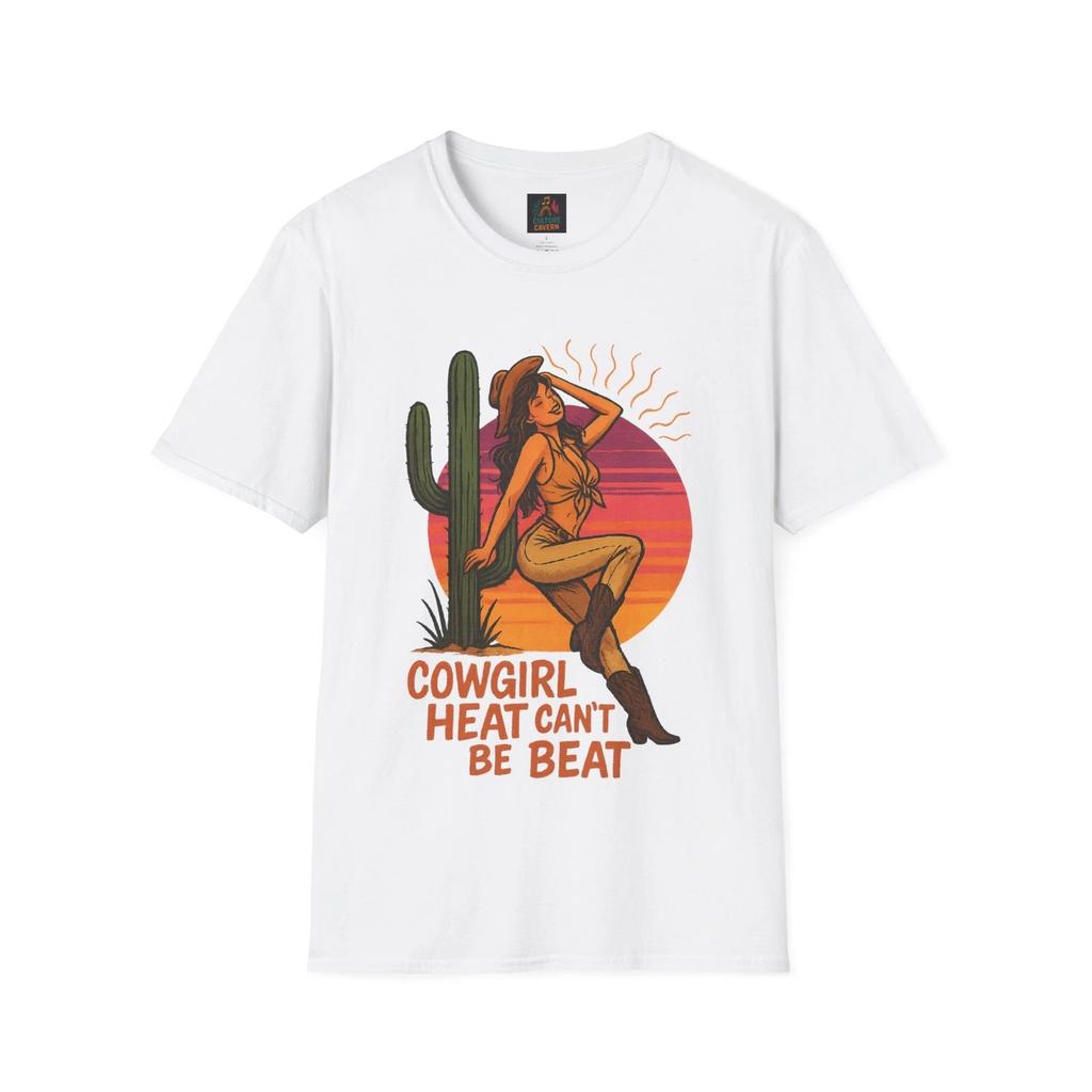 Cowgirl Heat Can’t be Beat Women’s T-Shirt, Country Fashion, Western Style