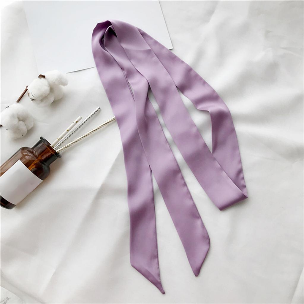 Silk Feeling Scarf for Women Skinny Belt Necktie Neck Scarf Girls Photo Props Neckerchief Skinny Scarf Necktie