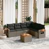 VidaXL Garden Lounge Set with Cushions 7 Pcs, Patio Sofas, Patio Furniture Set, Outdoor Furniture, Grey 3226851