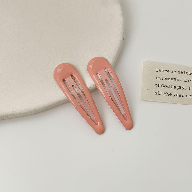 10Pcs/lot Macaron Candy Color Waterdrop Shape 5cm BB Hair Clips Girls Kids Hairpins Barrettes Headwear Accessories For Women