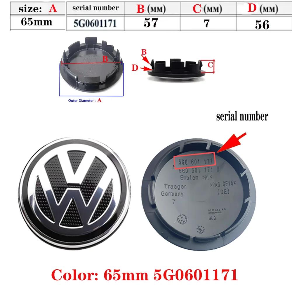 LVAXC1 4pcs 55MM 56MM 65MM 70MM Car Wheel Center Hub Caps Cover for VW Volkswagen Golf Polo Passat Touran CC B5 B6 B7 Jetta accessories